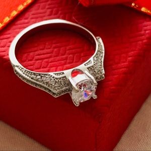 Silver Solitaire Ring